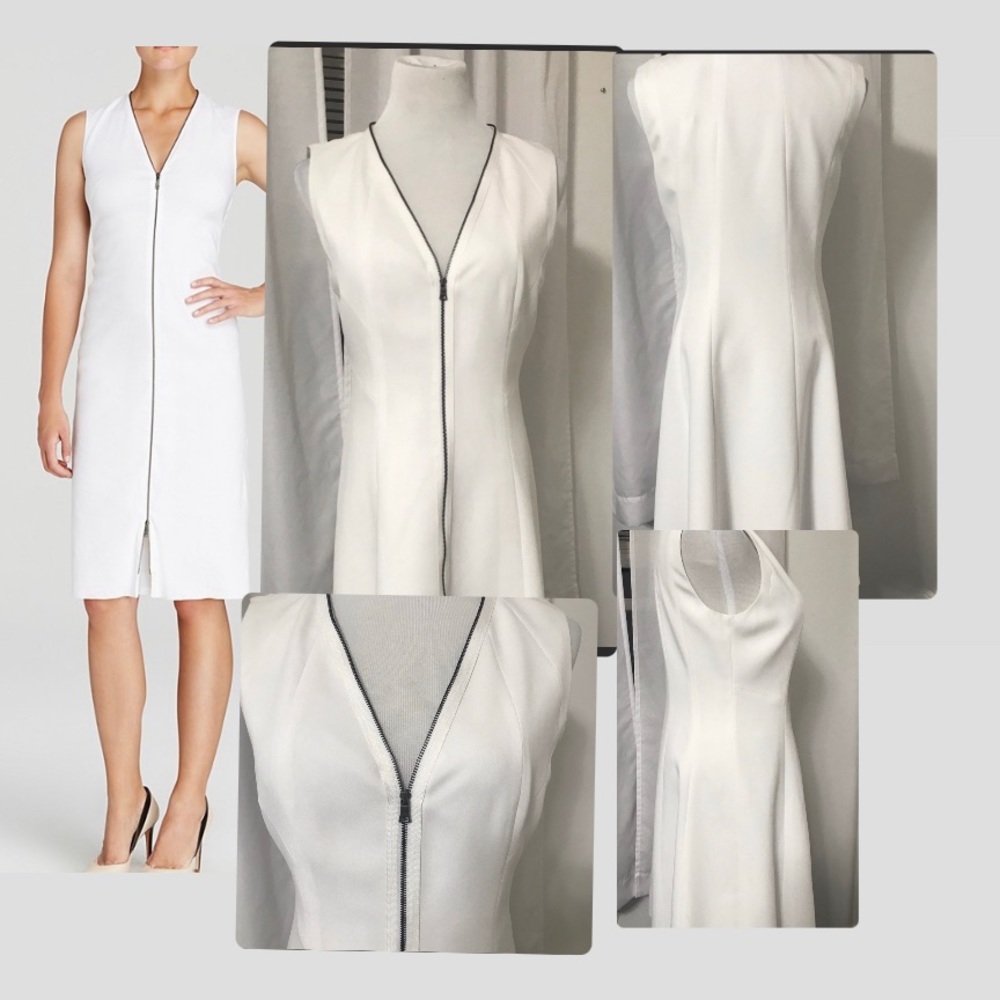Tahari Lucine Front zipper Dress  size 4